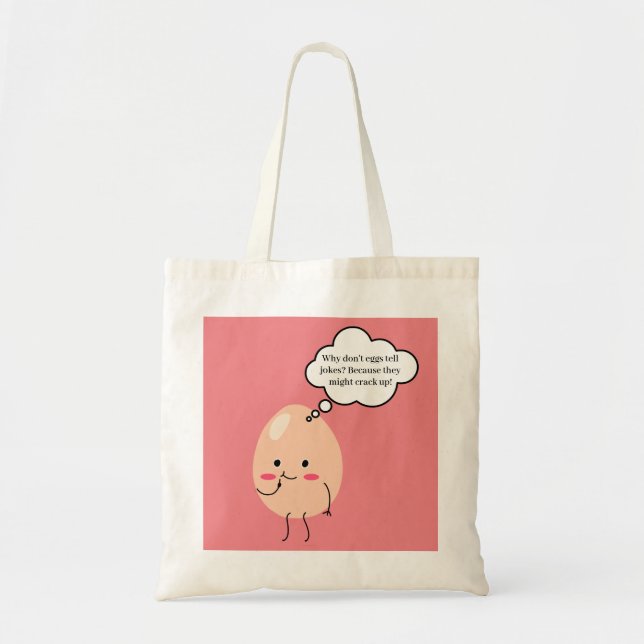 Funny Food Joke Tote Bag (Front)