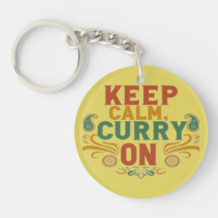 Funny Food - Keychain - Keep Calm & Spice On