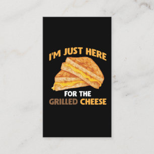 Funny Food Lover Foodie Grilled Cheese Sandwich Business Card