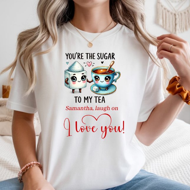 Funny Food Personalized Cute Valentine Gift T-Shirt (Personalized Funny Food Valentine Women T-Shirt)