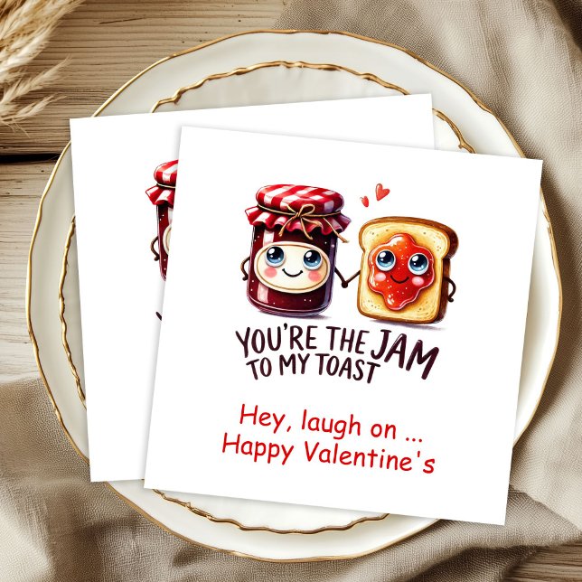 Funny Food Personalized Romantic Valentine Napkins (Funny Food Personalized Romantic Valentine Napks

)