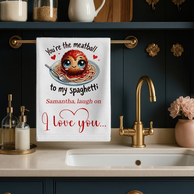 Funny Food Valentine Kitchen Towel Love Gift (Funny Food Valentine Kitchen Towel Love Gift)