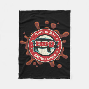 Funny Foodie Funny Bbq Meat - This Is My Bbq Eatin Fleece Blanket