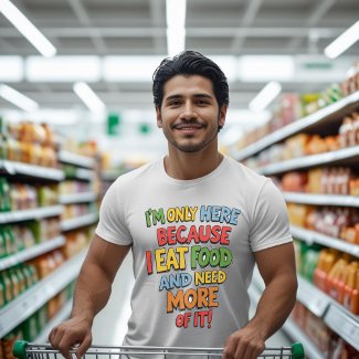 Funny Foodie Gift, Supermarket shopping, humour 