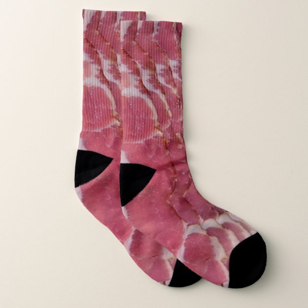 lianji Funny Socks Pork Meat Bacon Socks Low Cut Casual Ankle Couple Cotton Socks
