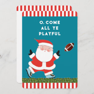Funny Football Christmas Holiday Cards