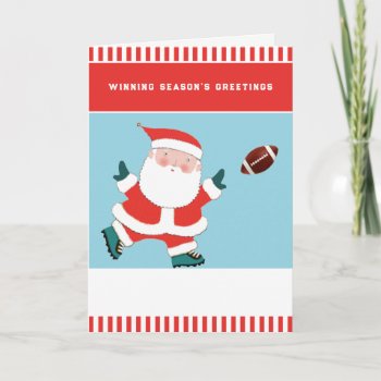 Funny Football Christmas Holiday Cards by partygames at Zazzle