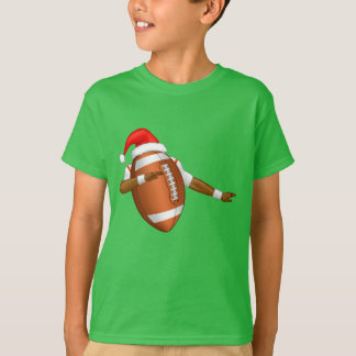 Funny Football Dab Sports Dance Santa Hat T-Shirt