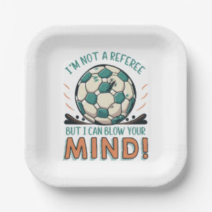 Funny Football Design Paper Plates