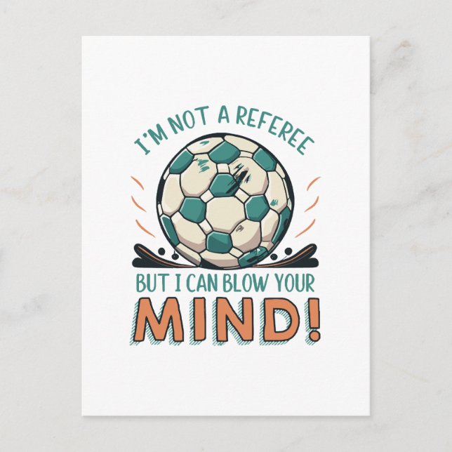 Funny Football Design Postcard (Front)