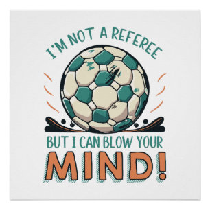 Funny Football Design Poster