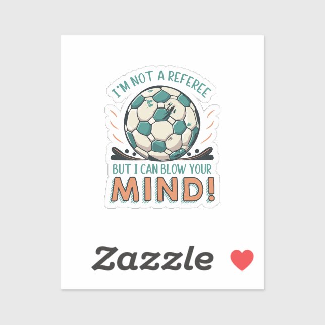 Funny Football Design Sticker (Sheet)