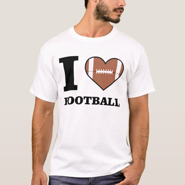 Funny Football Design T-Shirt (Front)
