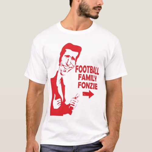 Funny football family fonzie funny T_Shirt