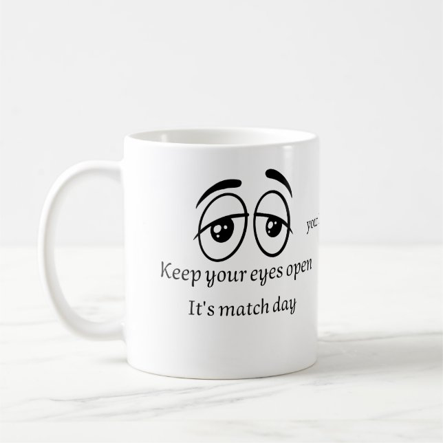 Funny Football Fan Personalized Mug (Left)