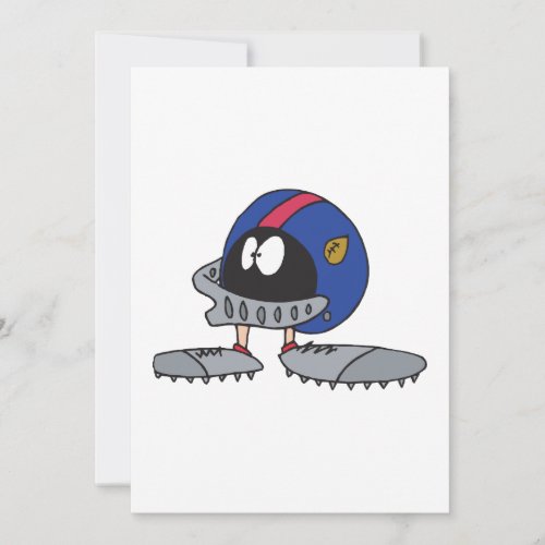 funny football helmet cartoon character