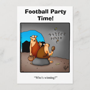 Funny Football Humor Party Invitation
