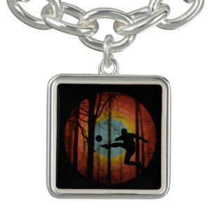 FUNNY FOOTBALL IN THE WOODS FOREST BRACELET