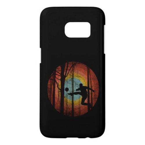 FUNNY FOOTBALL IN THE WOODS FOREST SAMSUNG GALAXY S7 CASE