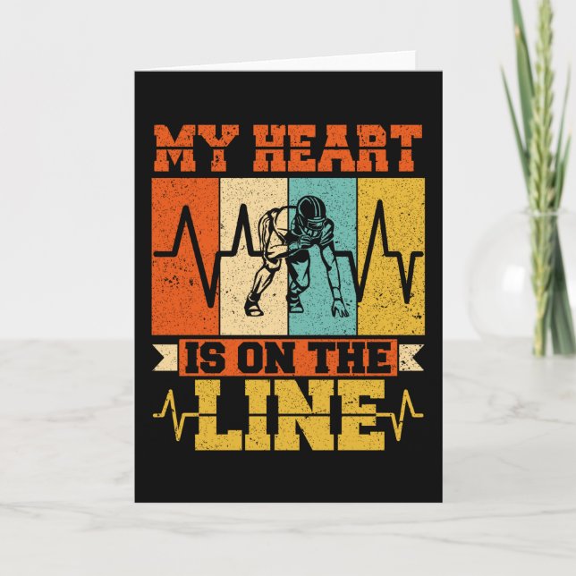 Funny Football Lineman Card (Front)