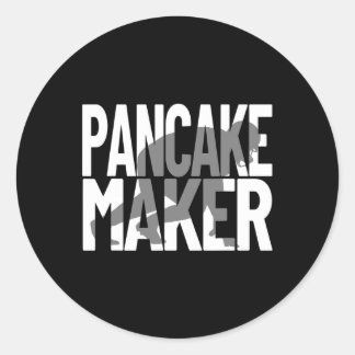 Funny Football Player Meme Lineman Pancake Maker Classic Round Sticker