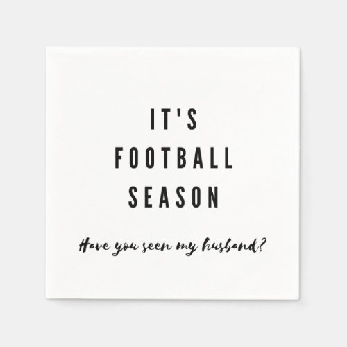 Funny Football Season Husband Super Bowl Napkins