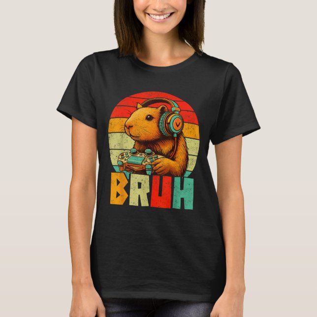 Funny For Capybara Lovers Mens Boys Kids Graphics  T-Shirt (Front)