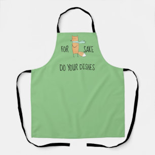 Funny For Fox Sake Do Dishes Apron