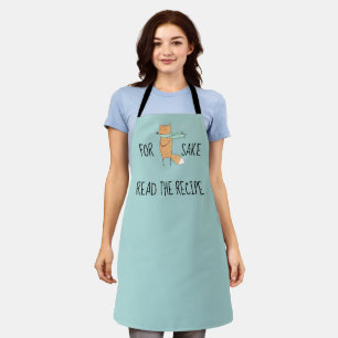Funny For Fox Sake Read Recipe Apron