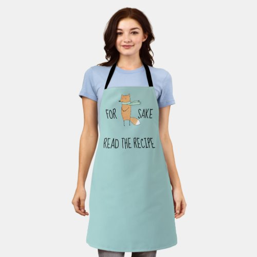 Funny For Fox Sake Read Recipe   Apron