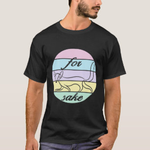 Funny For Fox Sake Sarcastic Pun Joke Vintage Retr T-Shirt