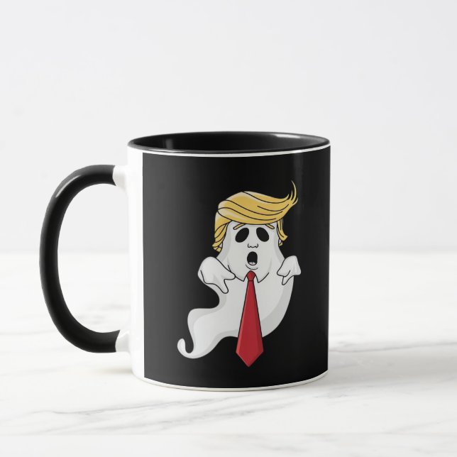 Funny For Halloween, Donald Costume Classic Mug (Left)
