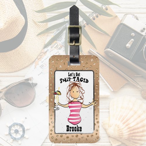 Funny for Her Travel Vacation Cruise Luggage Tag
