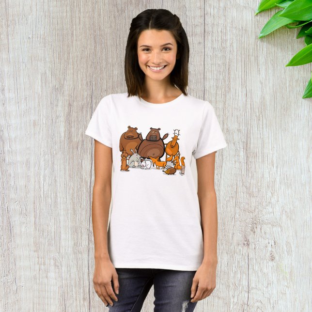 Funny Forest Animals Cute Woodland Creatures T-Shirt (Creator Uploaded)