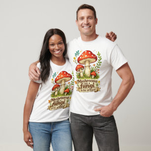 Funny forest mushrooms gift for foragers T-Shirt