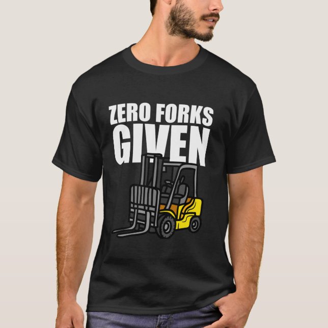 Funny Forklift Design For Men Women Forklift Opera T-Shirt (Front)
