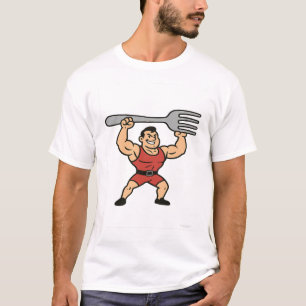Funny Forklift Strongman Design T-Shirt