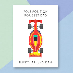 Funny Formula One Car Pun Father's Day Card