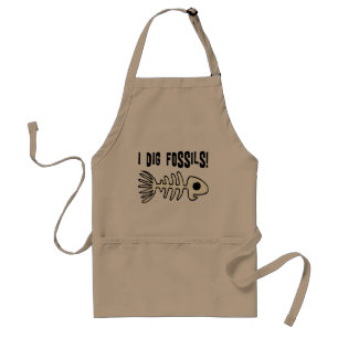 Funny Fossil Gift Item Adult Apron