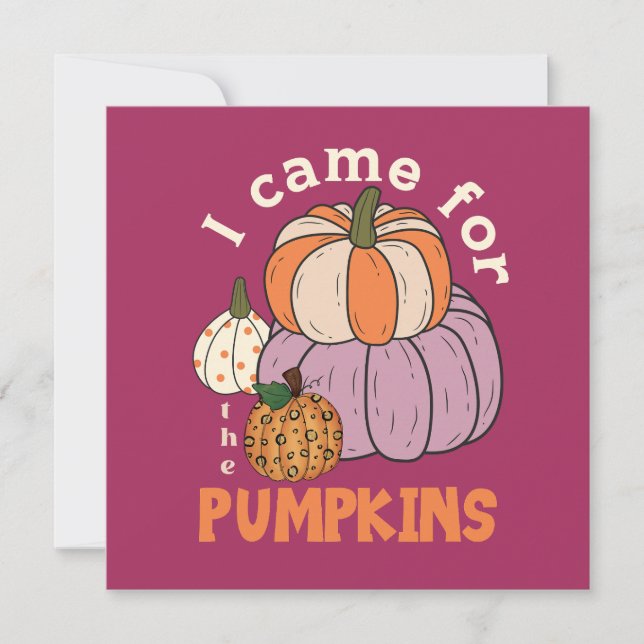 Funny Four Pumpkins Fall (Front)