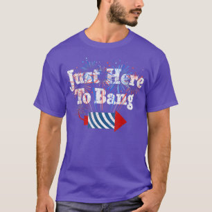 Funny Fourth of July 4th of July I'm Just Here To T-Shirt