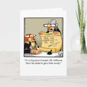 Funny Fourth of July Greeting Card