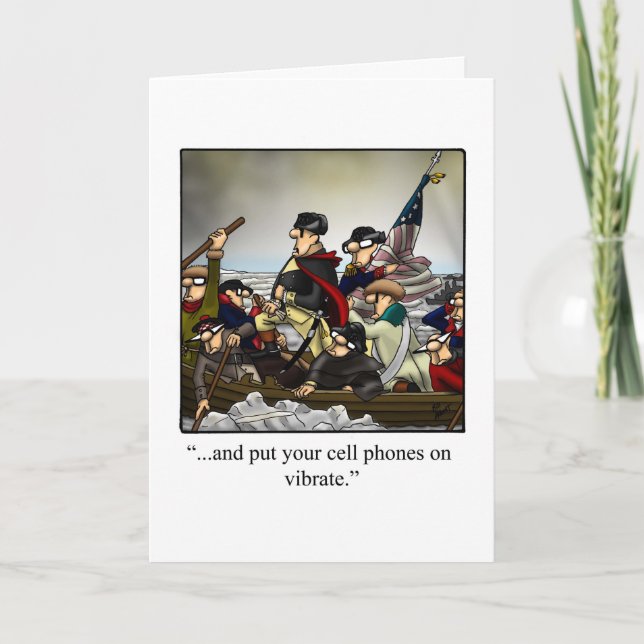 Funny Fourth Of July Holiday Card (Front)