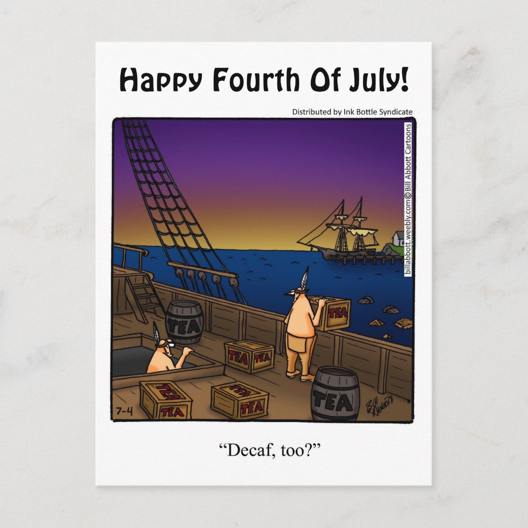 Funny Fourth Of July Humor Postcard | Zazzle