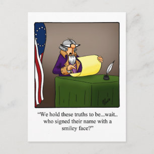 Funny Fourth Of July Humor Postcard