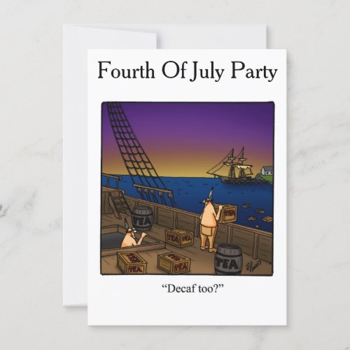 Funny Fourth Of July Party Invitations