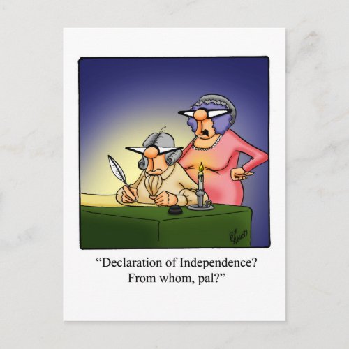 Funny Fourth Of July Postcard