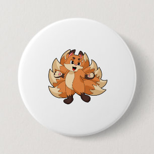 Funny Fox Button