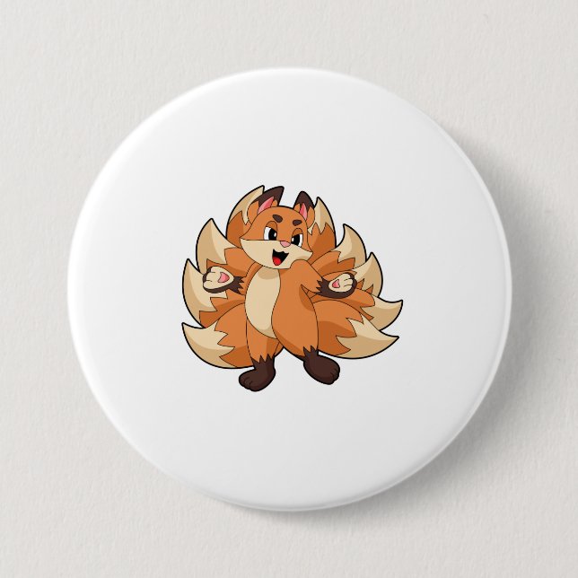 Funny Fox Button (Front)