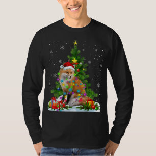 Funny Fox Christmas Tree T-Shirt